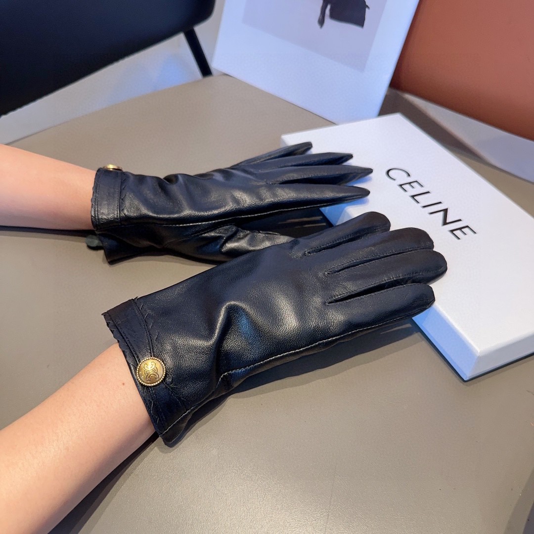 Celine Guantes Piel de oveja Colección otoño – invierno Fashion