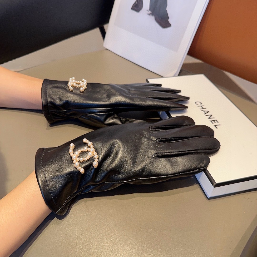 Chanel Guantes Mujeres Piel de oveja Colección otoño – invierno Fashion