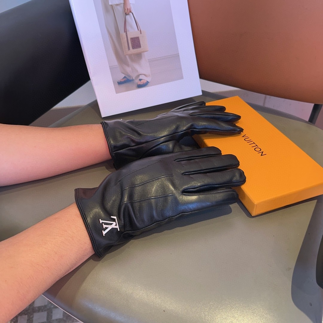 Louis Vuitton Copiar
 Guantes Mejor réplica Nuevo estilo
 Hombres Piel de oveja Colección otoño – invierno Fashion