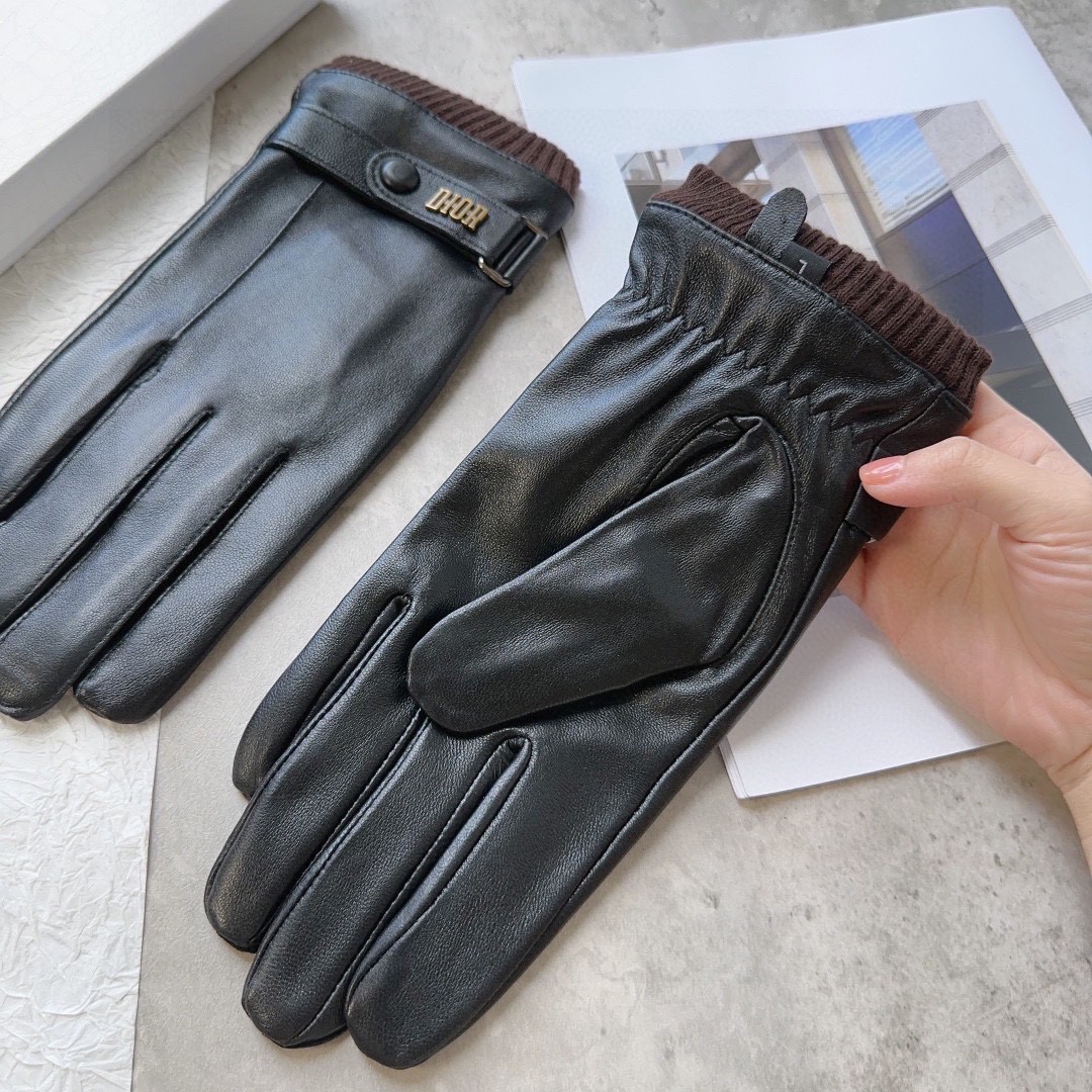 Stylish DIAU Lambskin Gloves: Warm, Comfortable, Fashionable. Available in L and XL. - 图片 5