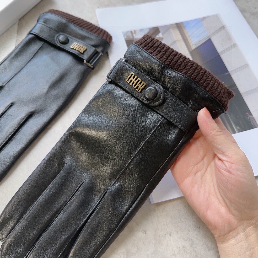 Stylish DIAU Lambskin Gloves: Warm, Comfortable, Fashionable. Available in L and XL. - 图片 6