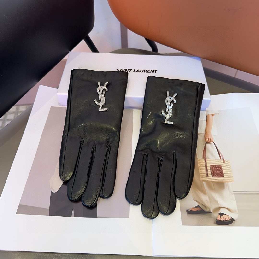 💰275 St. Roland’s lambskin gloves, fashion gloves, warm and velvet in autumn and winter - 图片 4