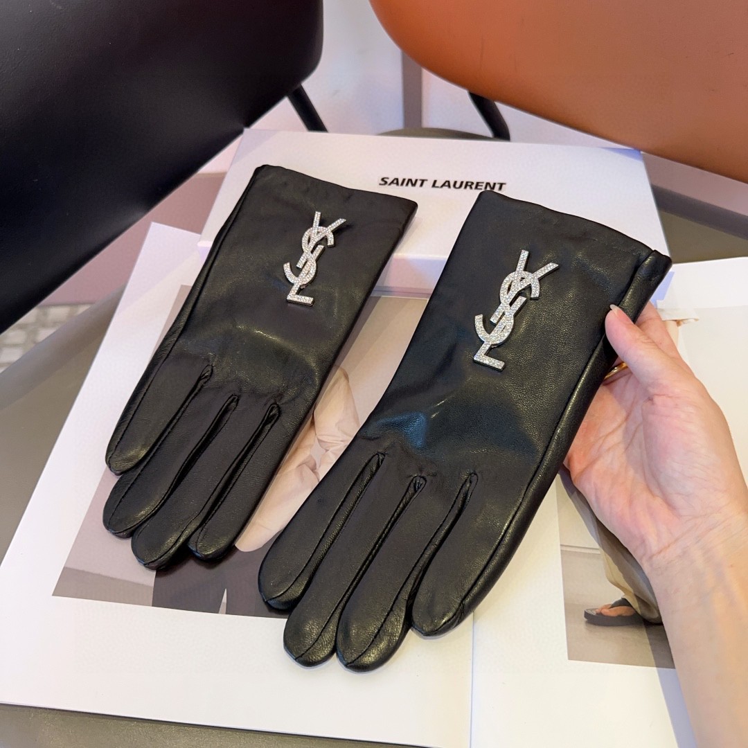 💰275 St. Roland’s lambskin gloves, fashion gloves, warm and velvet in autumn and winter - 图片 5