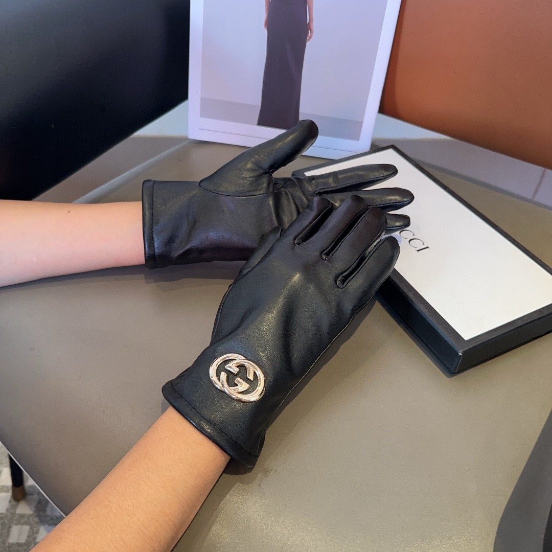 💰275 Gucci’s lambskin gloves, fashion gloves, warmer in autumn and winter - 图片 2