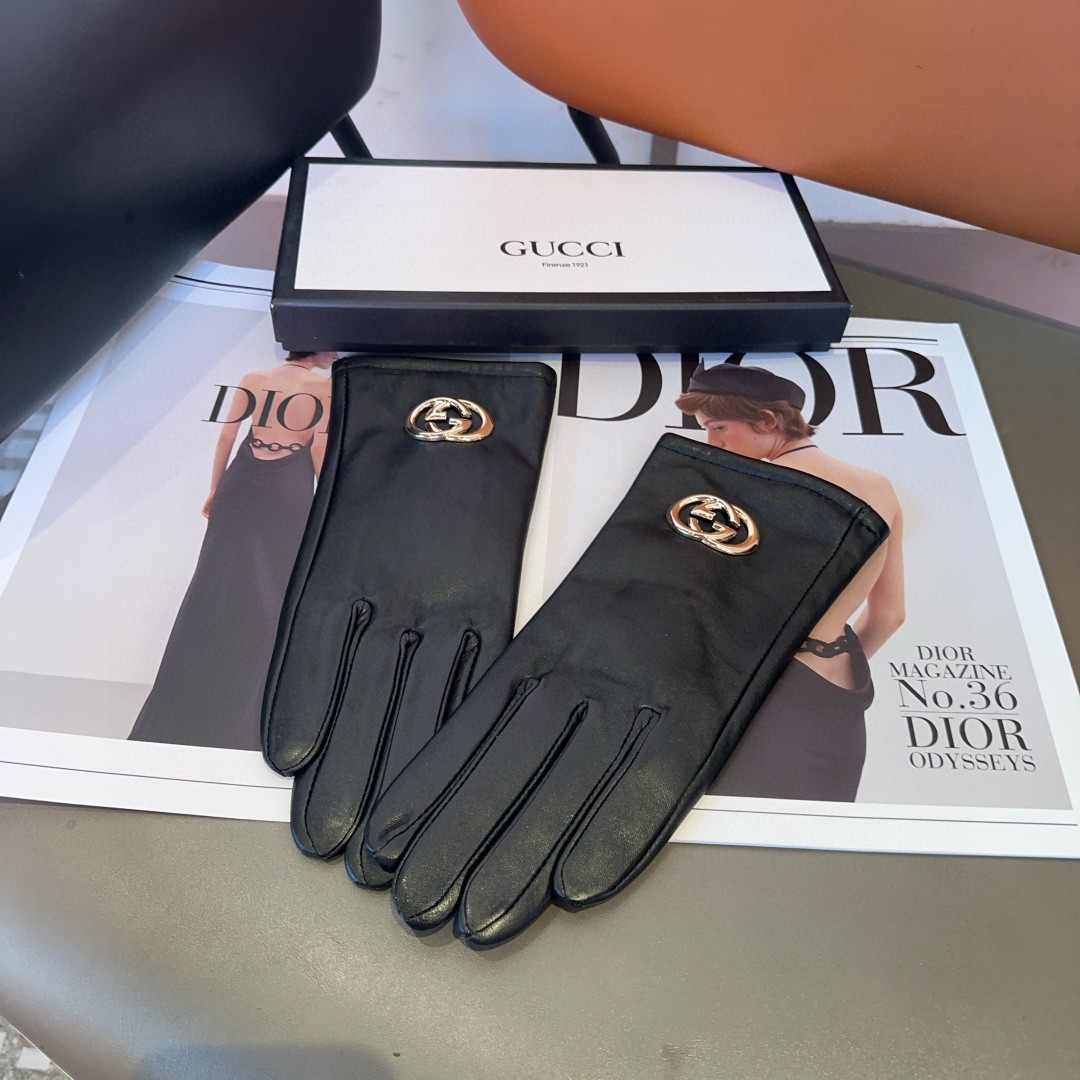 💰275 Gucci’s lambskin gloves, fashion gloves, warmer in autumn and winter - 图片 5
