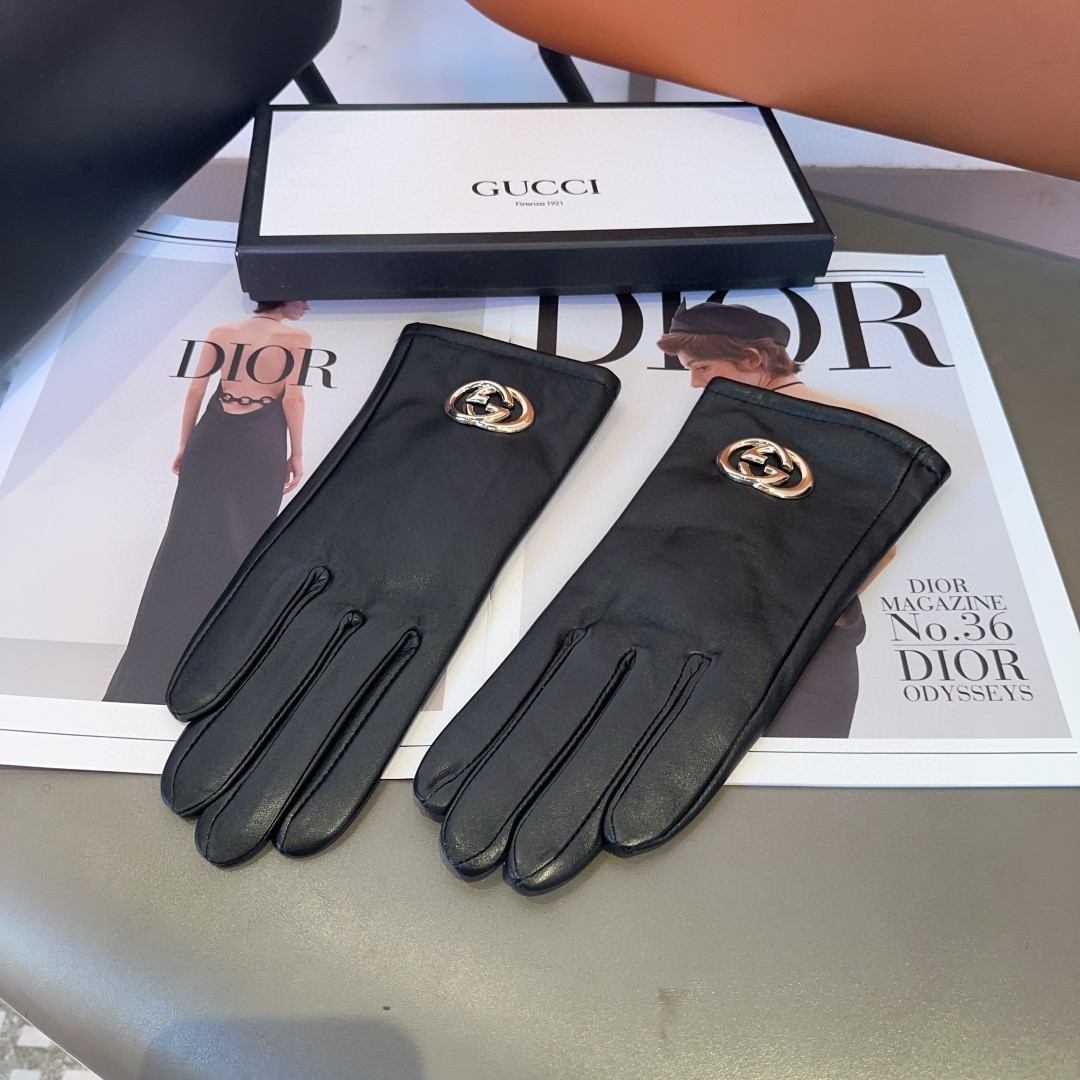 💰275 Gucci’s lambskin gloves, fashion gloves, warmer in autumn and winter - 图片 6