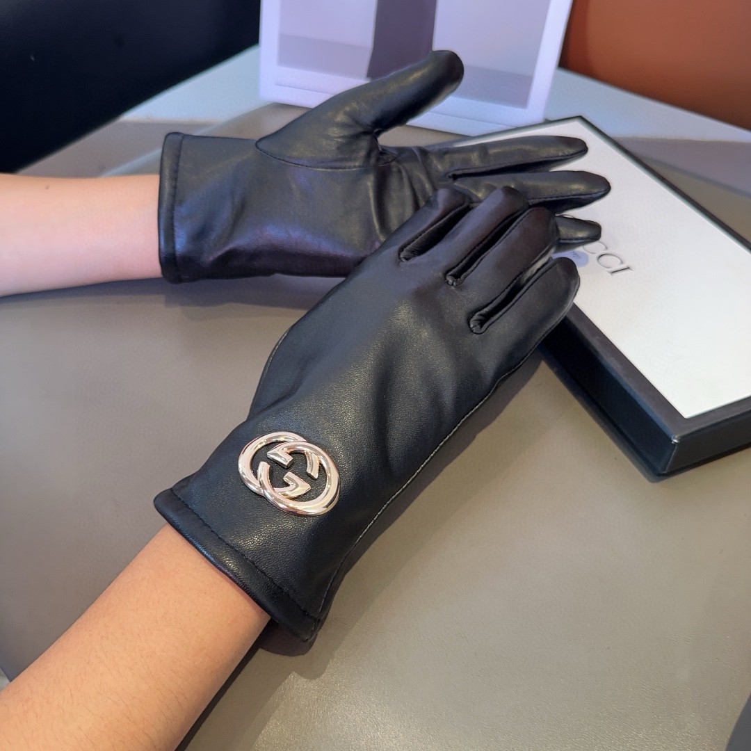 💰275 Gucci’s lambskin gloves, fashion gloves, warmer in autumn and winter - 图片 3