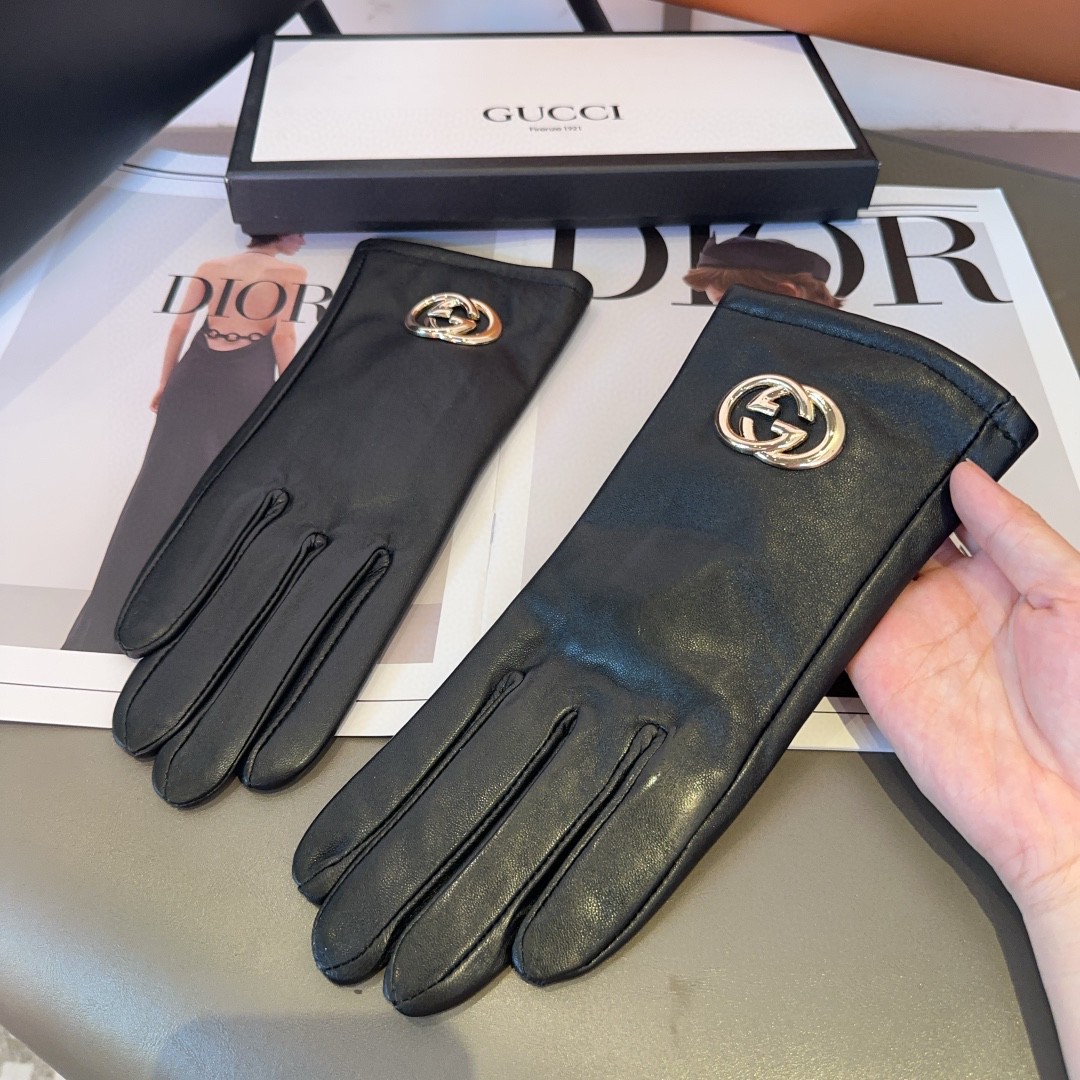 💰275 Gucci’s lambskin gloves, fashion gloves, warmer in autumn and winter - 图片 7