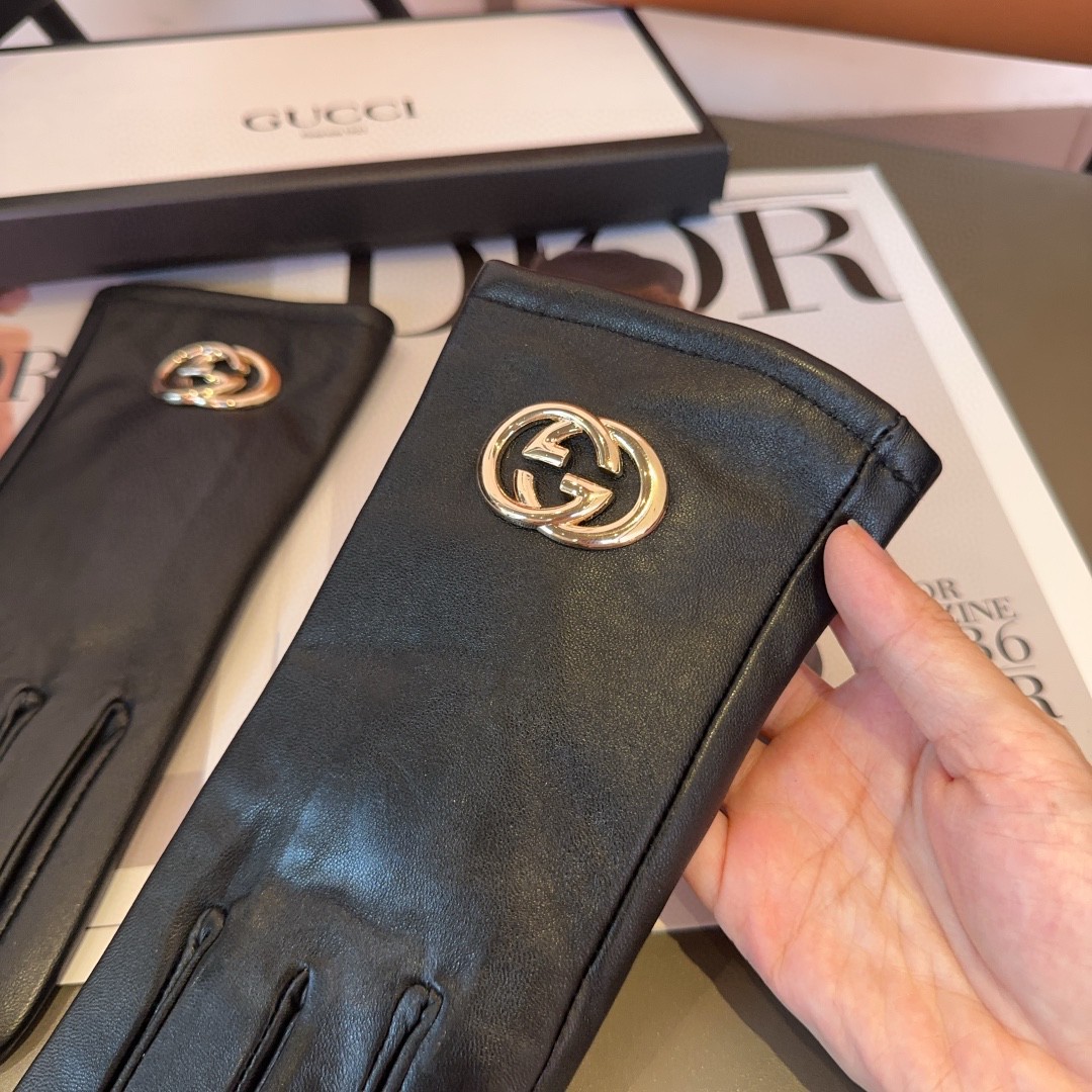 💰275 Gucci’s lambskin gloves, fashion gloves, warmer in autumn and winter - 图片 8