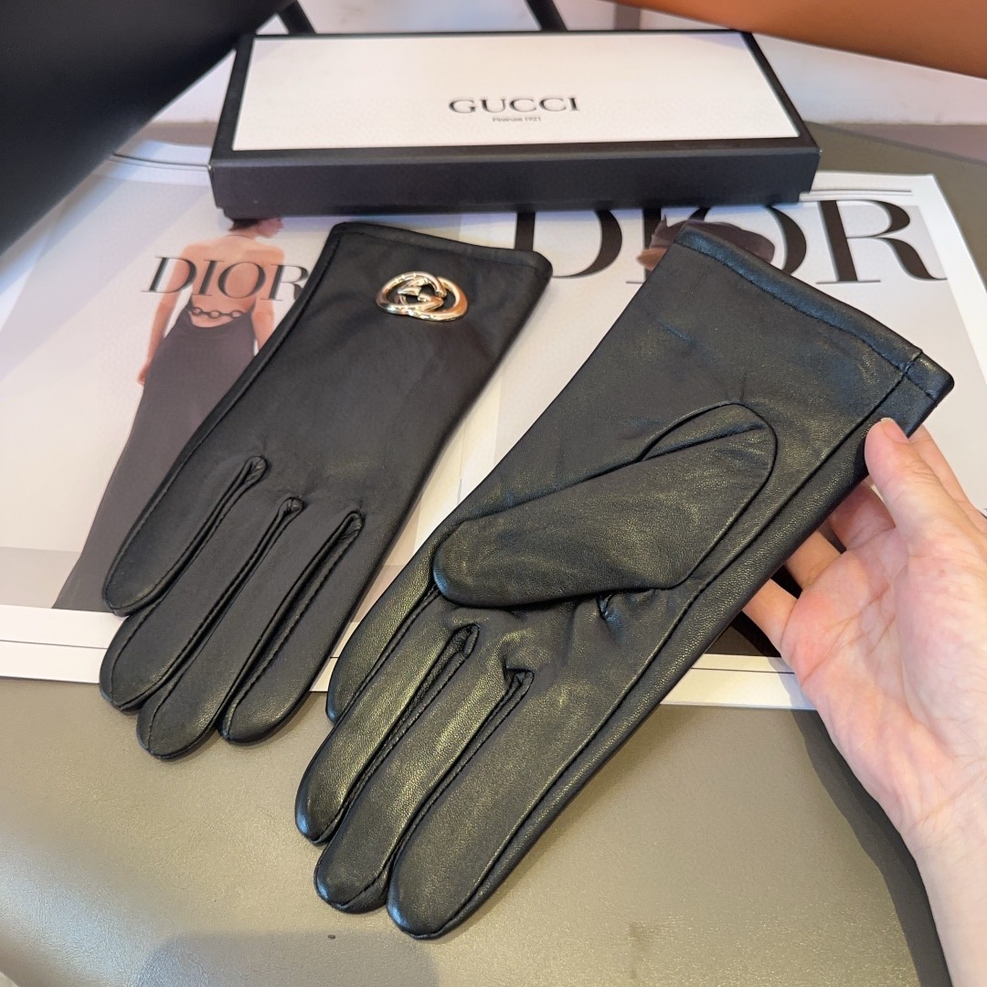 💰275 Gucci’s lambskin gloves, fashion gloves, warmer in autumn and winter - 图片 9