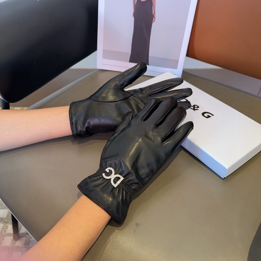 💰275 Dg lambskin gloves, fashion gloves, warm and warm in the autumn and winter. ML - 图片 2