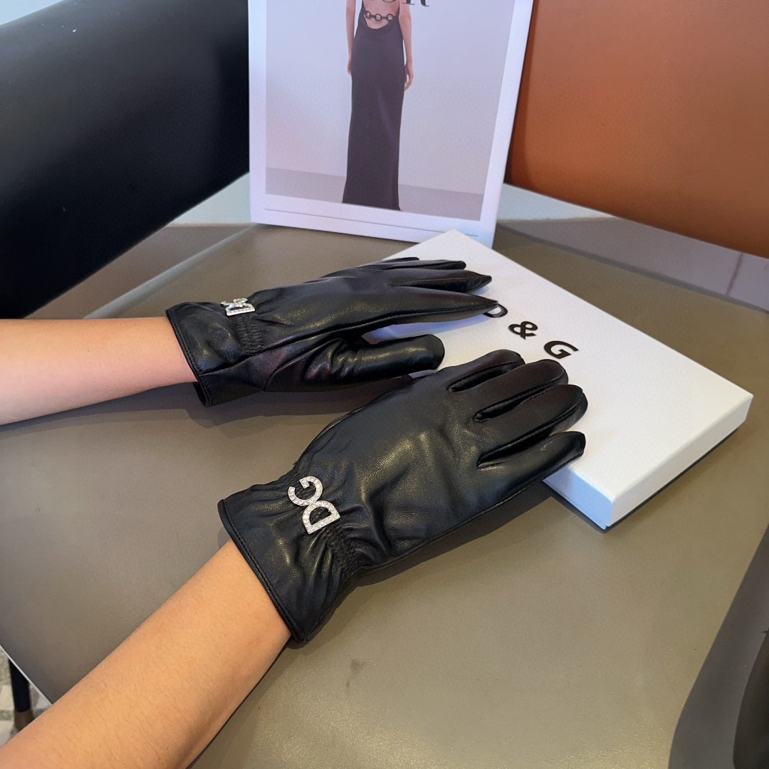 💰275 Dg lambskin gloves, fashion gloves, warm and warm in the autumn and winter. ML - 图片 1