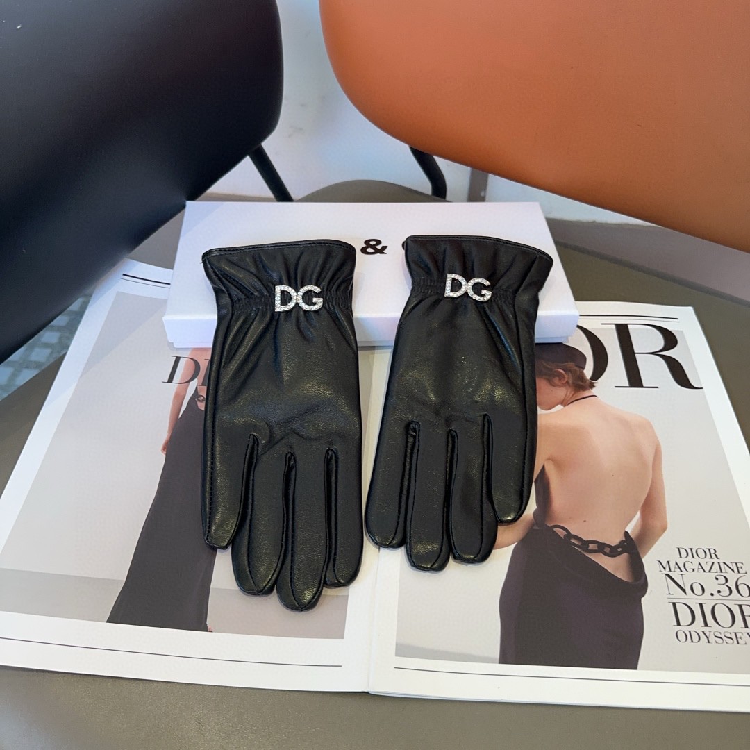 💰275 Dg lambskin gloves, fashion gloves, warm and warm in the autumn and winter. ML - 图片 5