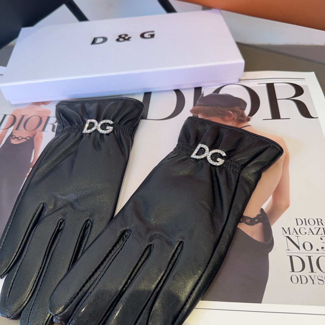 💰275 Dg lambskin gloves, fashion gloves, warm and warm in the autumn and winter. ML - 图片 9