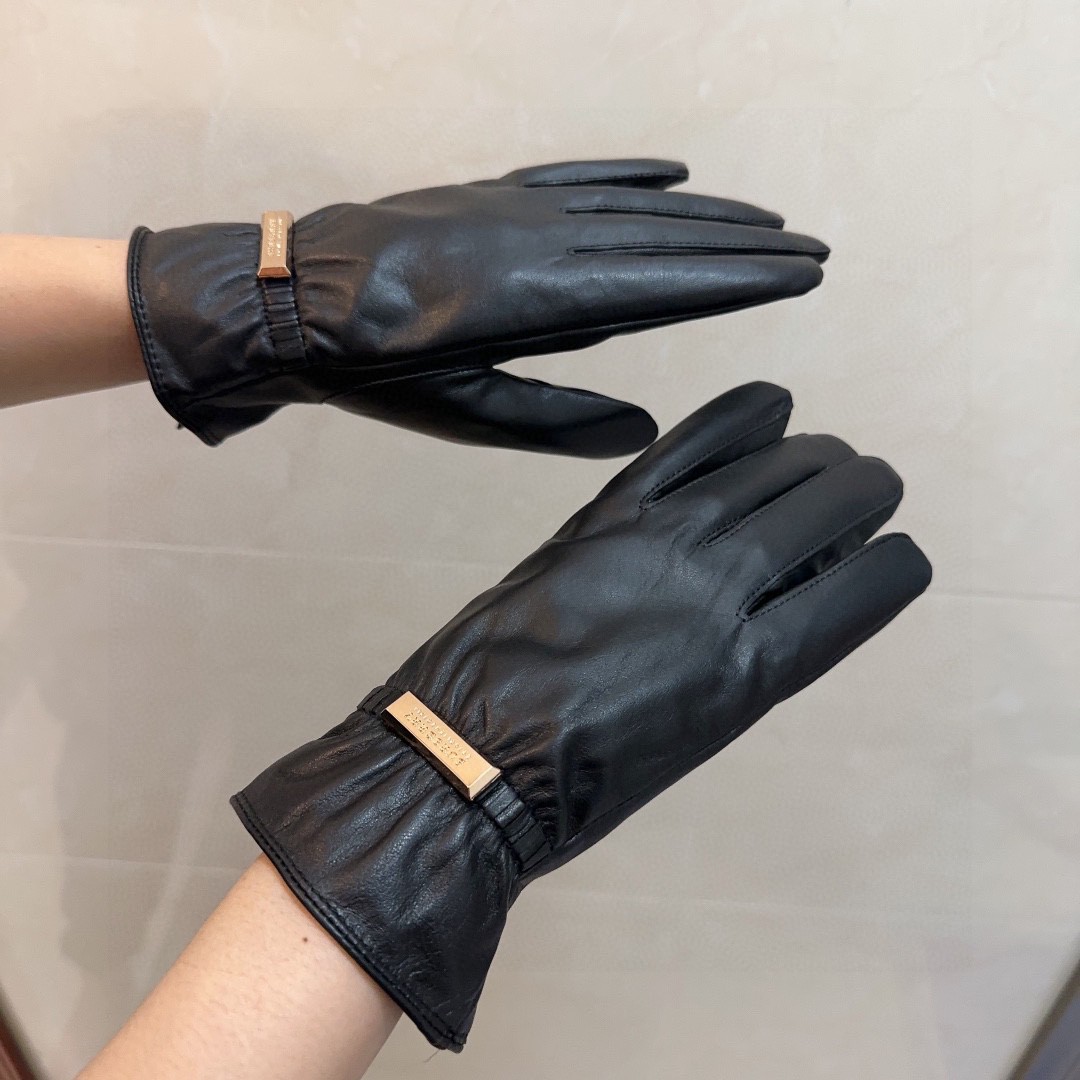 💰275 BARBARA’S LAMB-SKIN GLOVES, FASHION GLOVES, WARM AND WARM IN AUTUMN AND WINTER - 图片 1