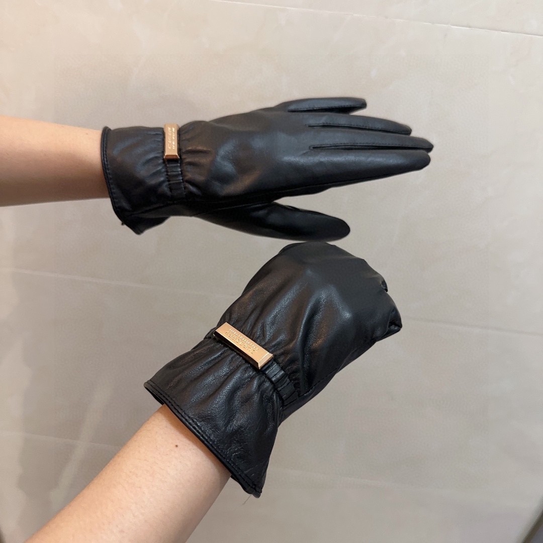 💰275 BARBARA’S LAMB-SKIN GLOVES, FASHION GLOVES, WARM AND WARM IN AUTUMN AND WINTER - 图片 2