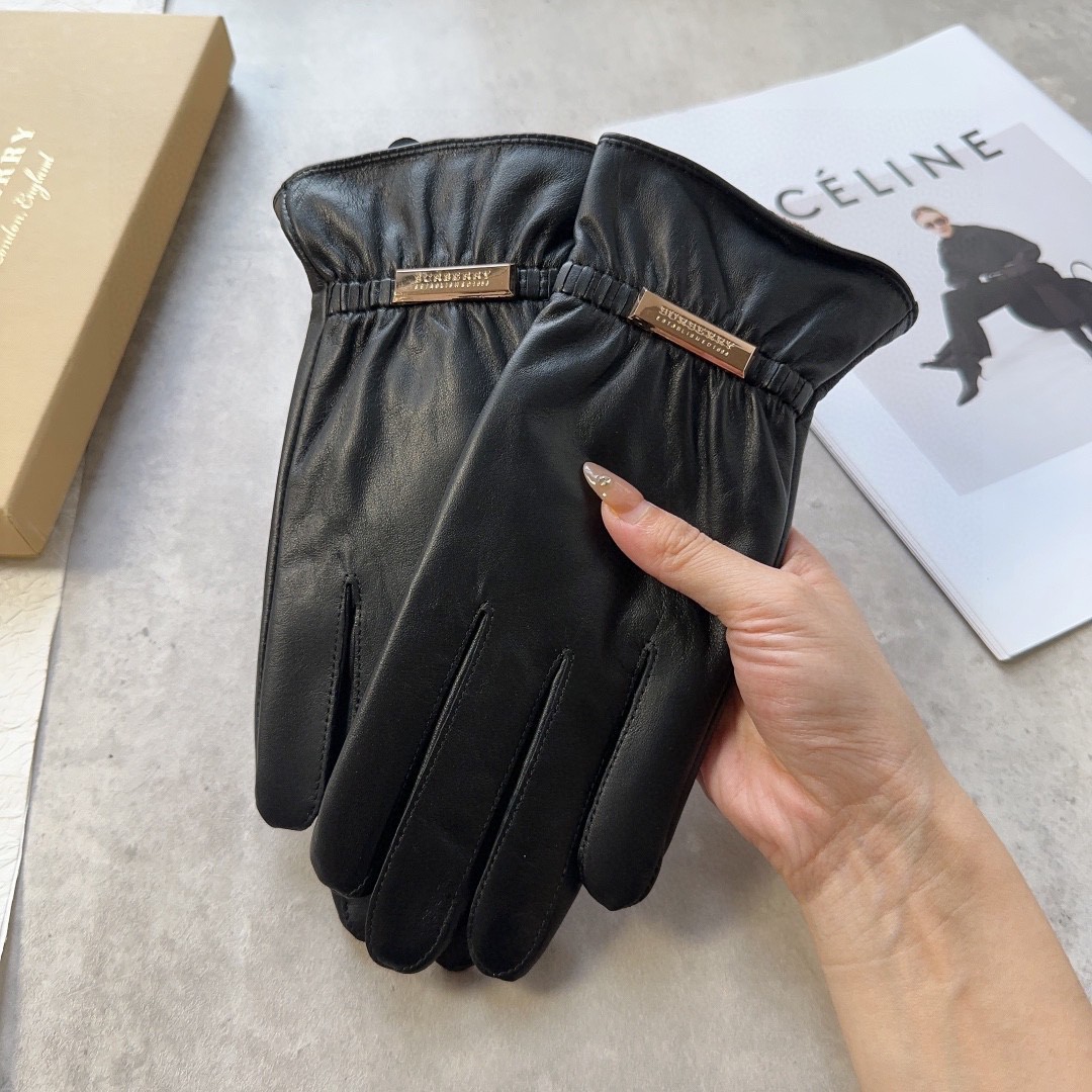 💰275 BARBARA’S LAMB-SKIN GLOVES, FASHION GLOVES, WARM AND WARM IN AUTUMN AND WINTER - 图片 8