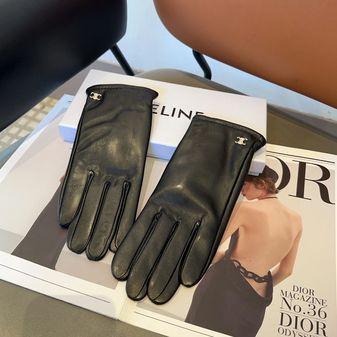 💰275 Céline’s gloves, fashion gloves, warm and warm in autumn and winter - 图片 4