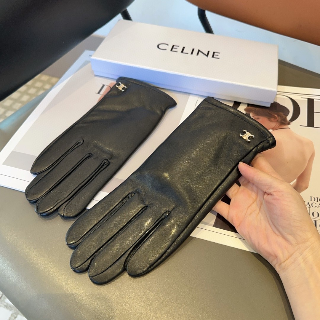 💰275 Céline’s gloves, fashion gloves, warm and warm in autumn and winter - 图片 6