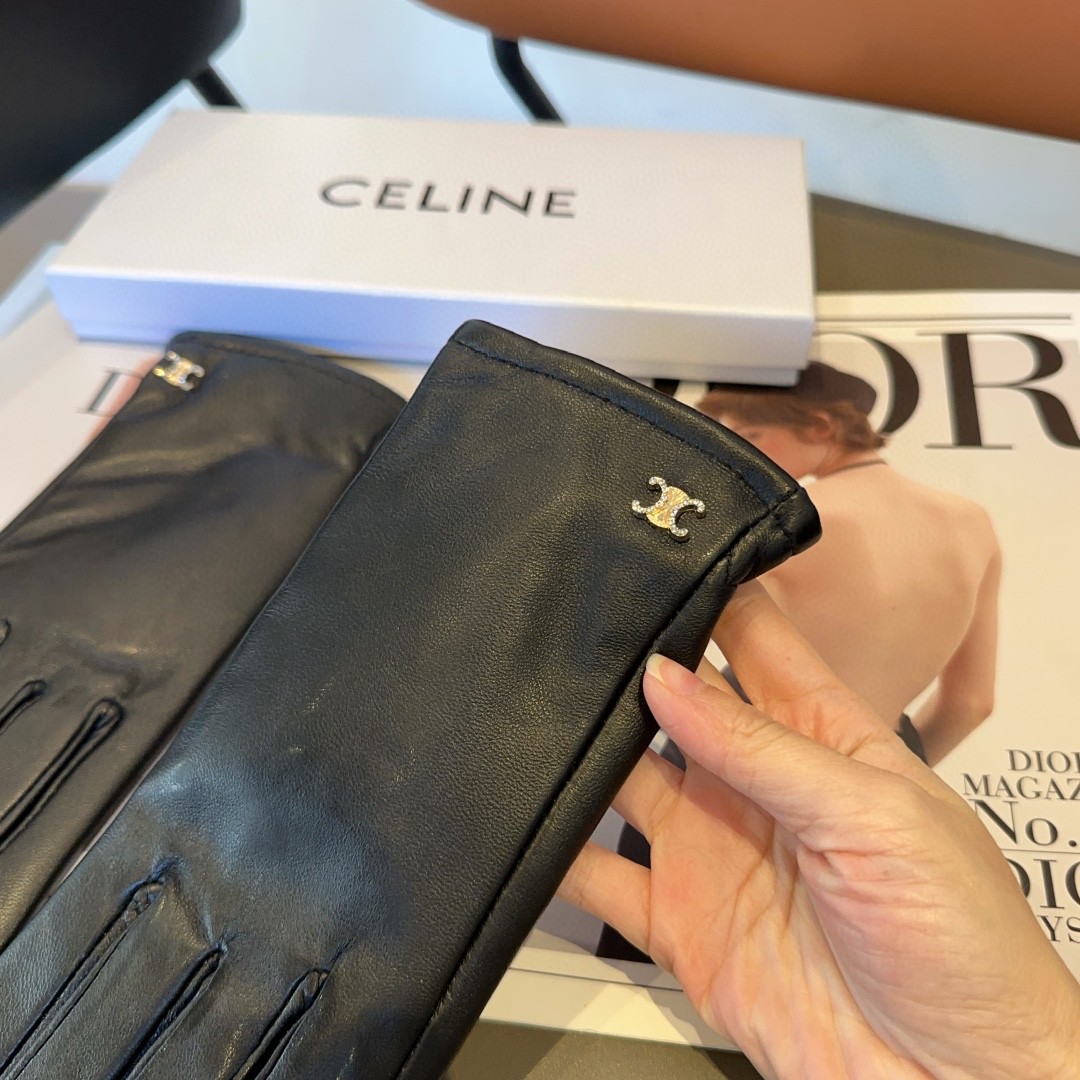 💰275 Céline’s gloves, fashion gloves, warm and warm in autumn and winter - 图片 7