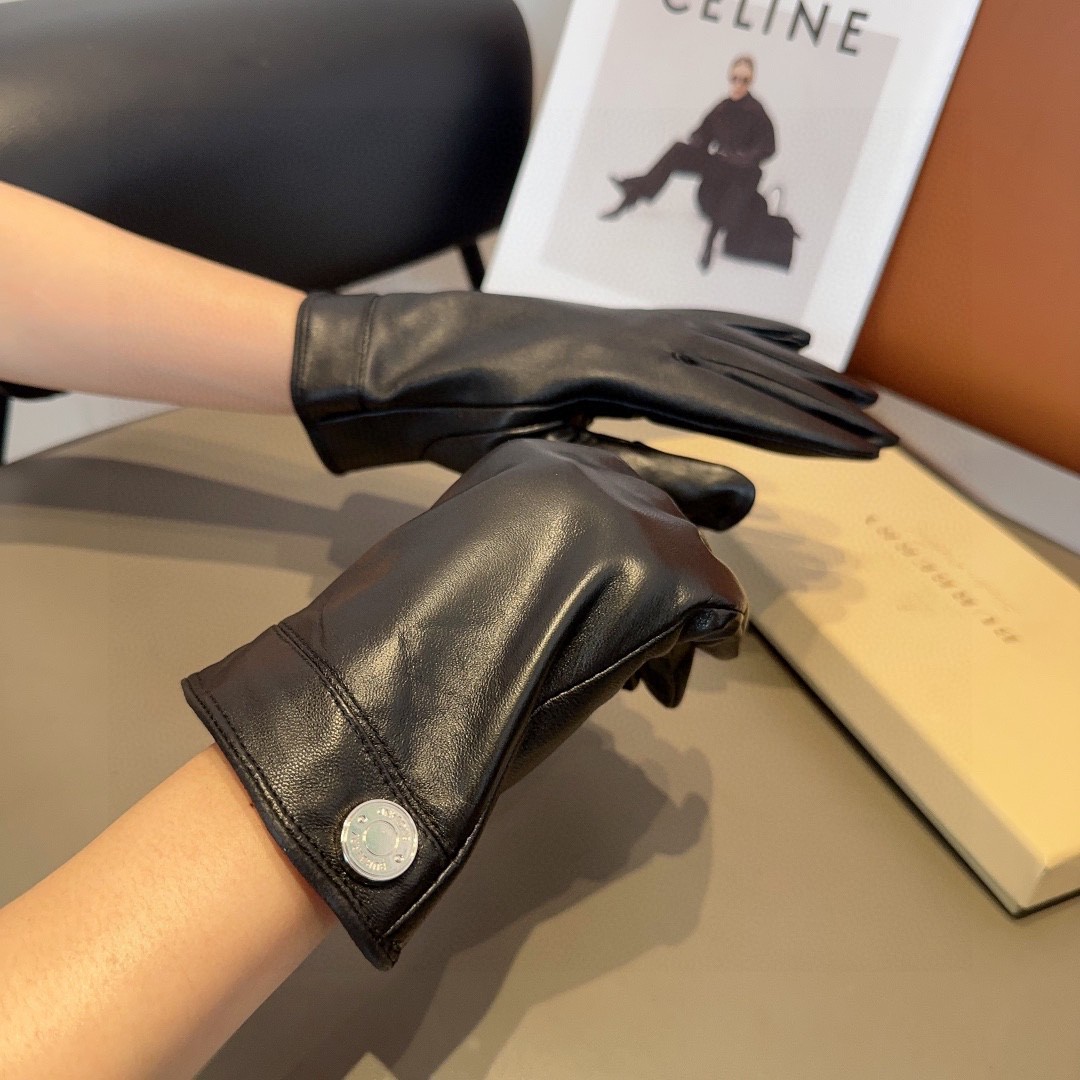 💰250 BARBOLI WOMEN’S SHEEPSKIN GLOVES, FASHION GLOVES, WARM AND VELVET IN AUTUMN AND WINTER. ML - 图片 2
