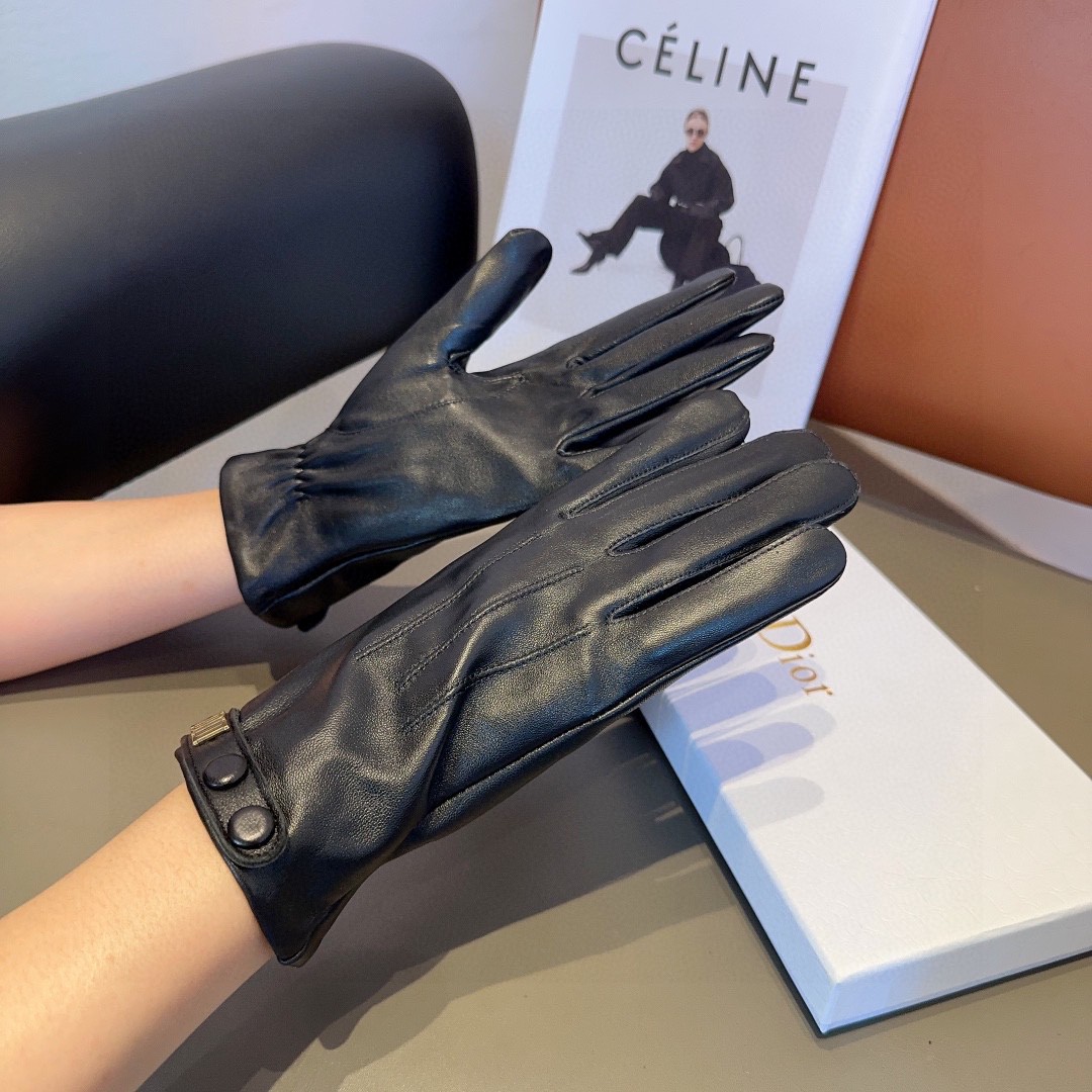 Stylish and Warm Lambskin Gloves for Women, Perfect for Autumn and Winter - 图片 2