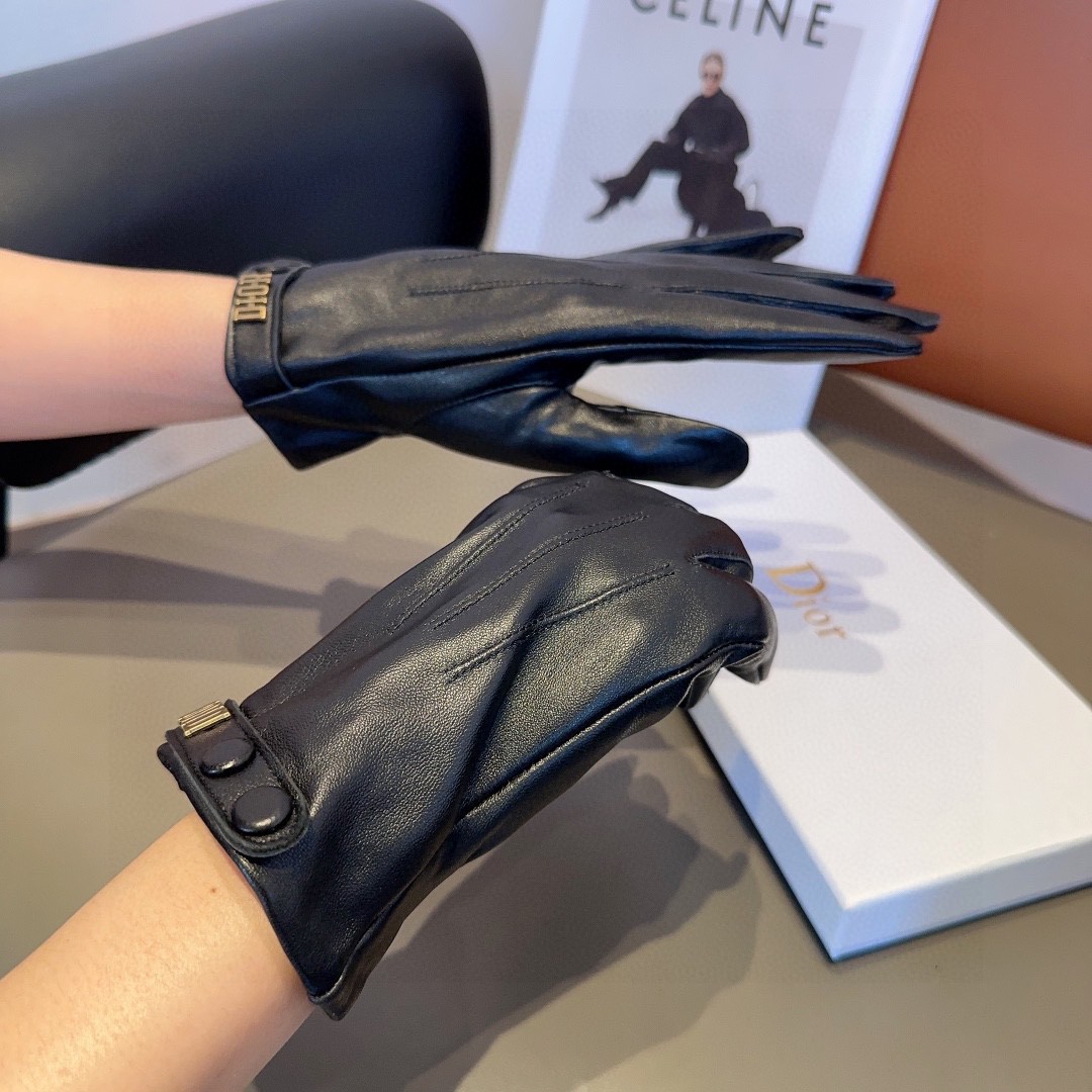 Stylish and Warm Lambskin Gloves for Women, Perfect for Autumn and Winter - 图片 3