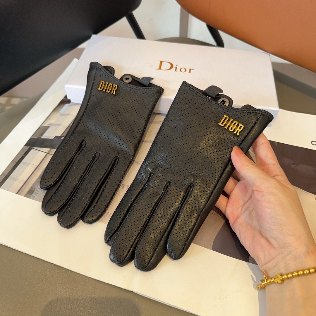 Stylish and Comfortable Lambskin Gloves for Autumn and Winter Fashion – ML Size - 图片 6