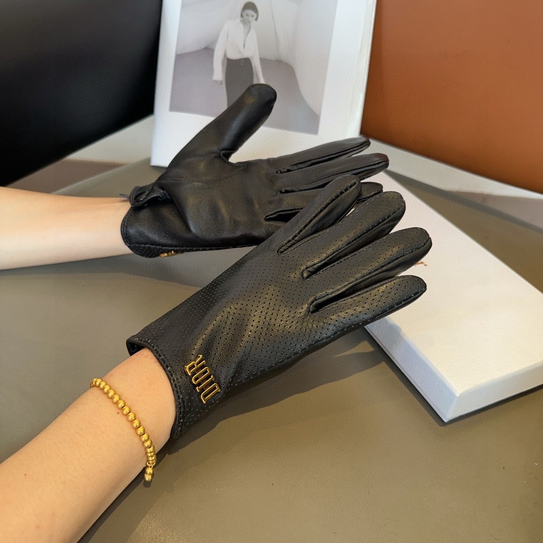 Stylish and Comfortable Lambskin Gloves for Autumn and Winter Fashion – ML Size - 图片 2