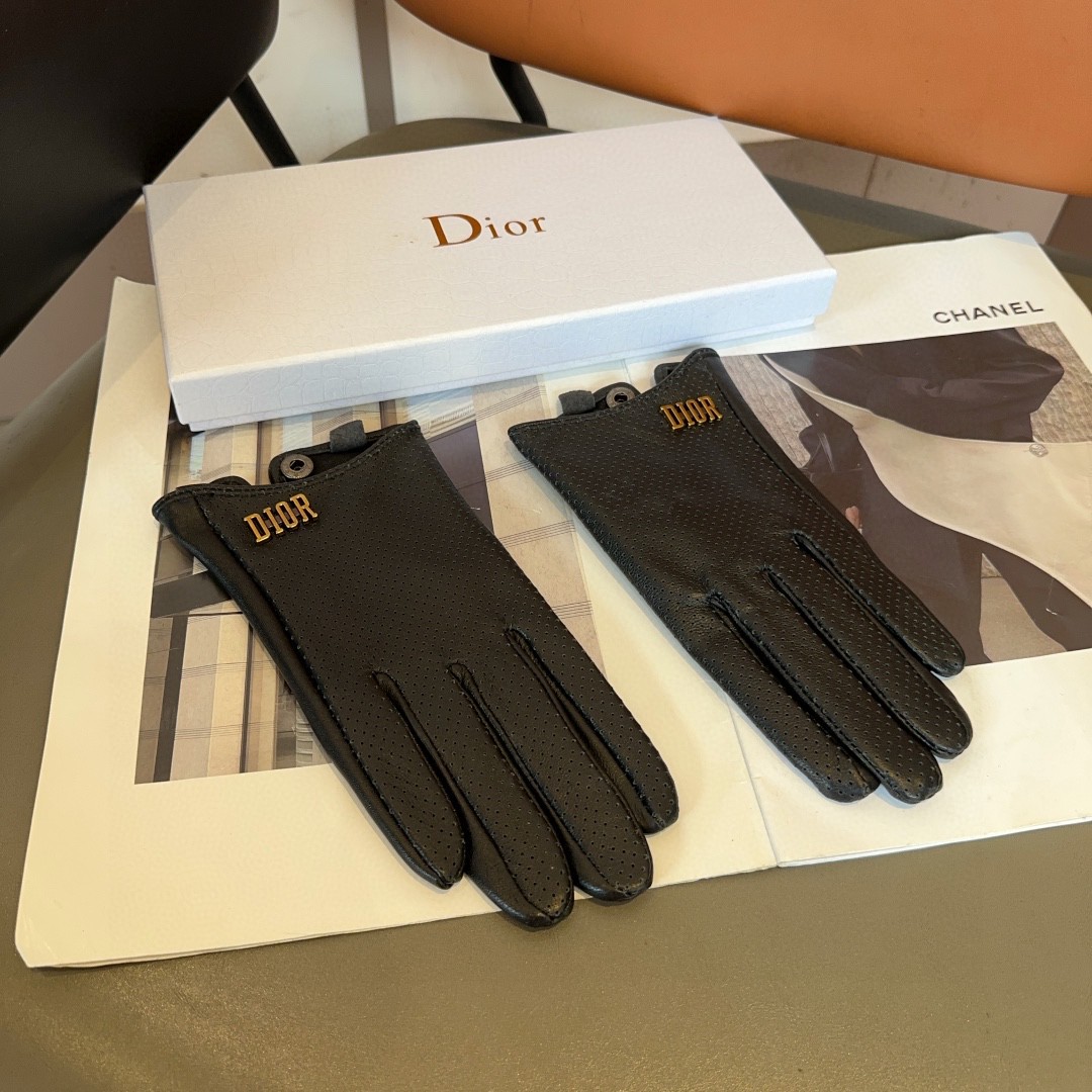 Stylish and Comfortable Lambskin Gloves for Autumn and Winter Fashion – ML Size - 图片 4