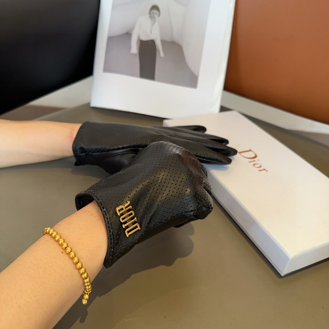 Stylish and Comfortable Lambskin Gloves for Autumn and Winter Fashion – ML Size - 图片 3