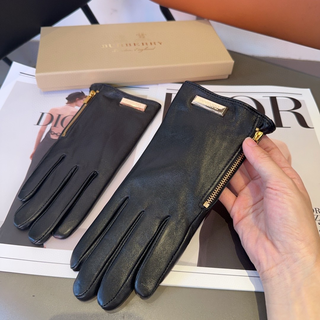 💰275 BARBORIE’S LAMBSKIN GLOVES, FASHION GLOVES, WINTER AND WINTER WARM AND VELVET. ML - 图片 5