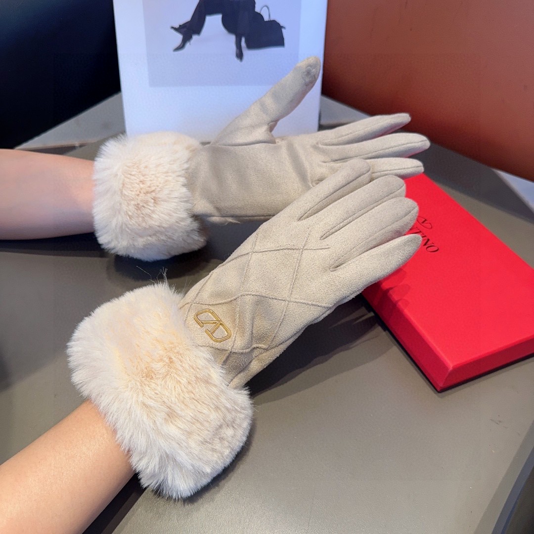 💰175 Valentino wool gloves, fashion gloves, warm and warm in autumn and winter - 图片 2