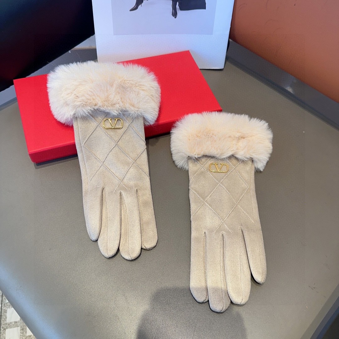 💰175 Valentino wool gloves, fashion gloves, warm and warm in autumn and winter - 图片 4