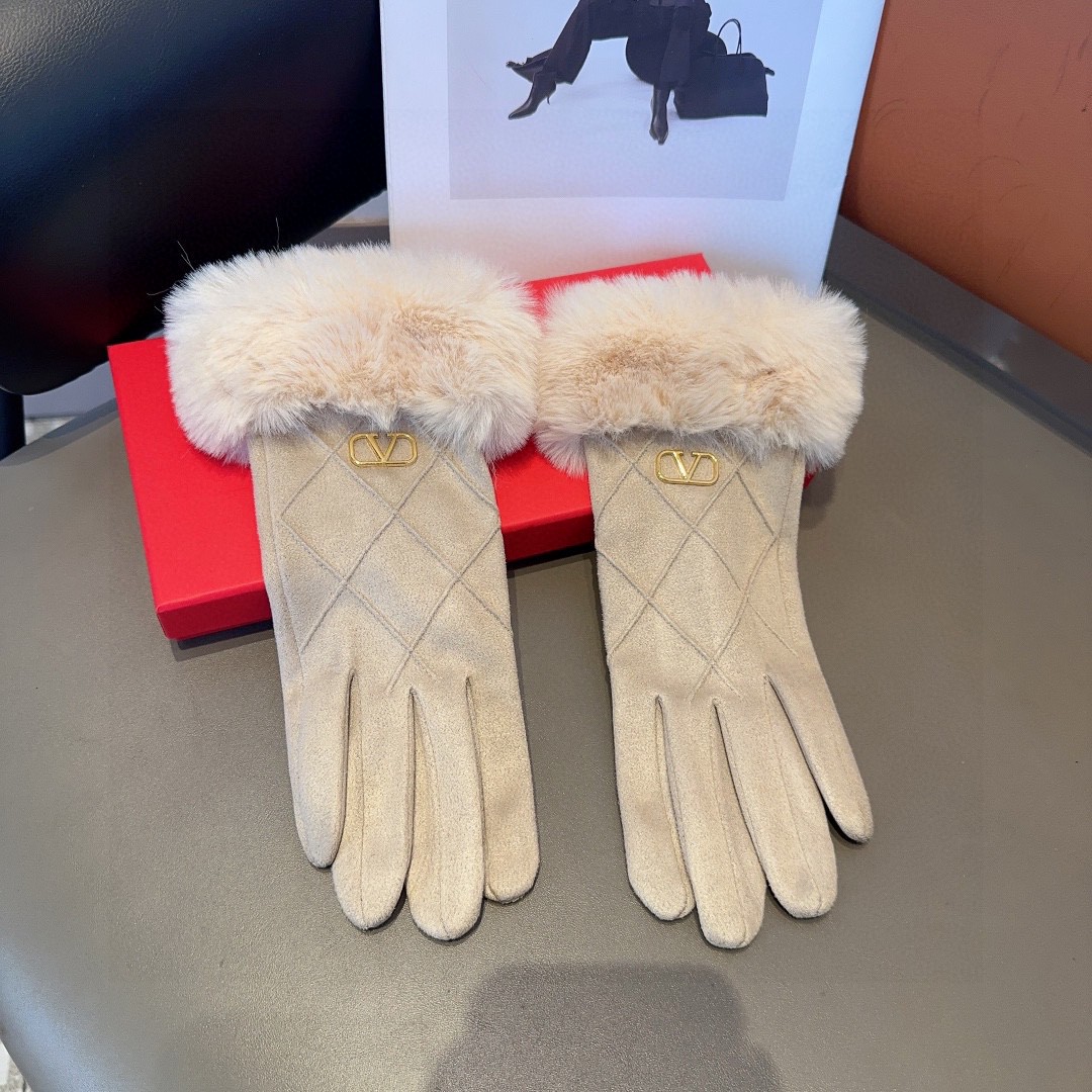 💰175 Valentino wool gloves, fashion gloves, warm and warm in autumn and winter - 图片 5