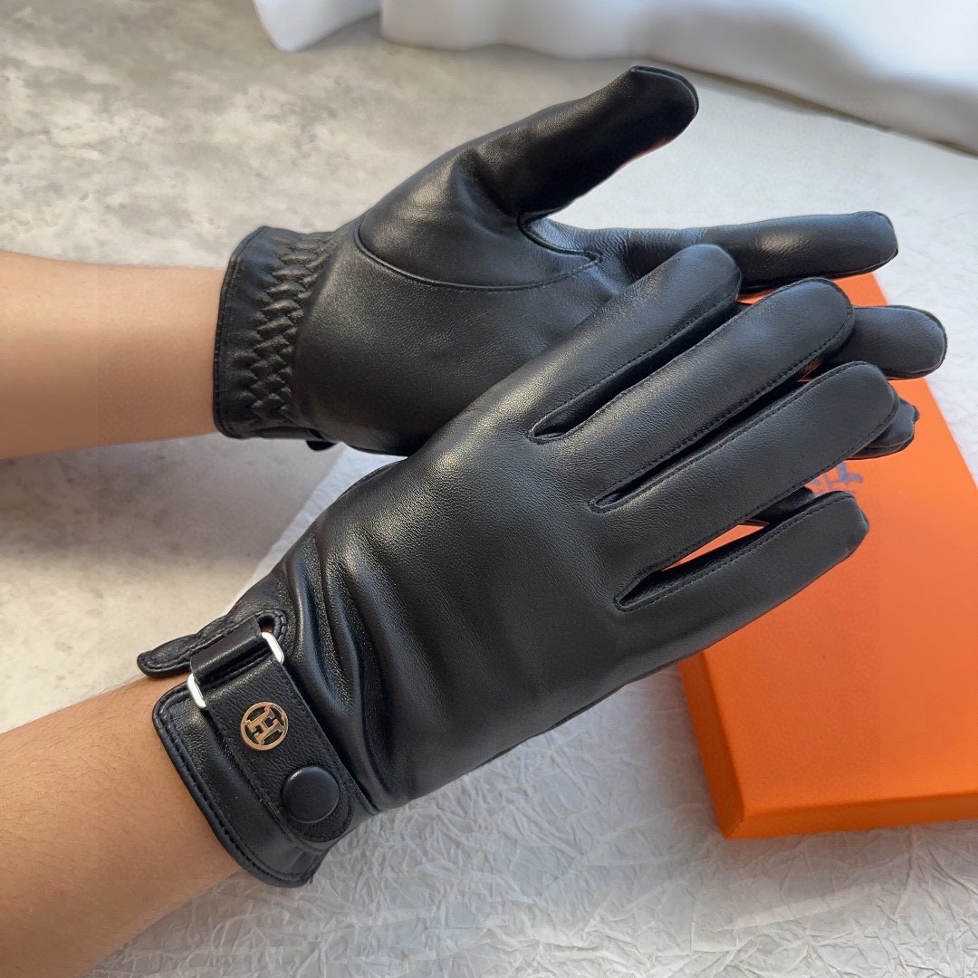 Fashionable EMAS Lambskin Gloves for Fall and Winter, Cozy and Soft, Sizes L and XL