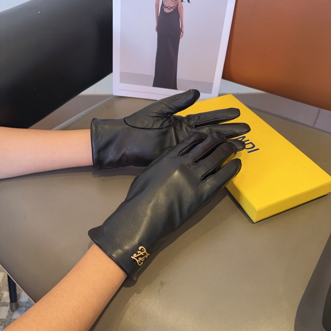💰275 Fendy gloves, fashion gloves, warm and velvet in the autumn and winter - 图片 2