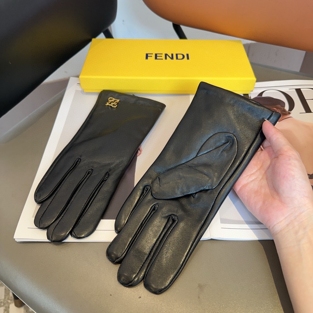 💰275 Fendy gloves, fashion gloves, warm and velvet in the autumn and winter - 图片 7