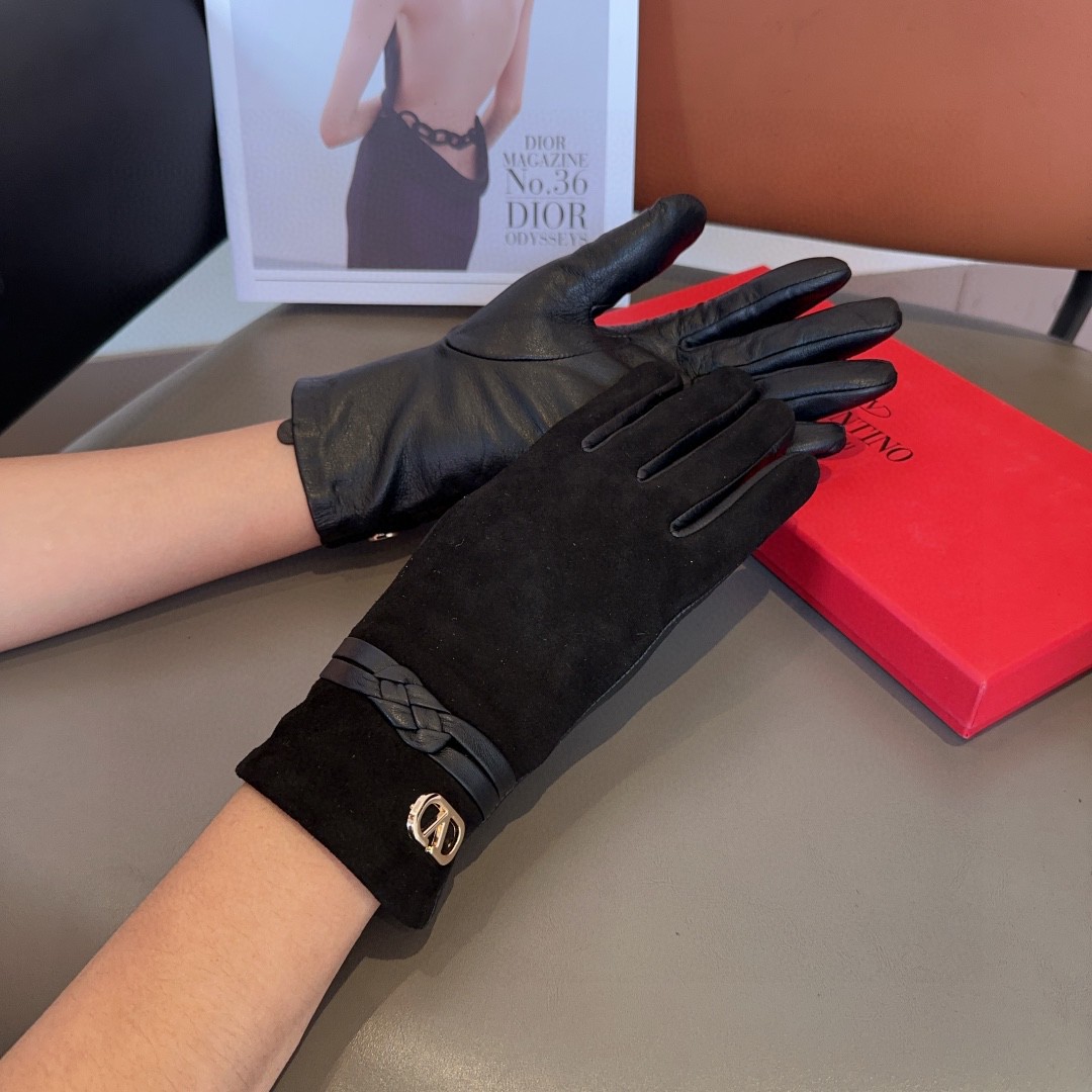 Luxurious Valentino Fashion Gloves: Cozy and Warm for Autumn/Winter, Classic and Soft! - 图片 3