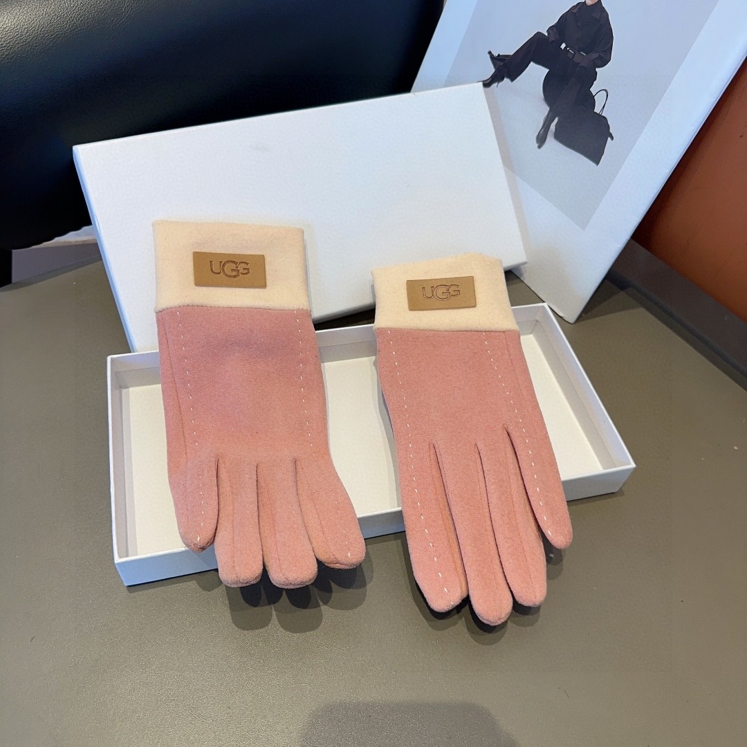 💰175 UGG FRESH WOOL GLOVES, FASHION GLOVES, WINTER AND WINTER WARM INSIDE, CLASSIC PLASTERS, SUPER COZY, SOFT! AVERAGE - 图片 5