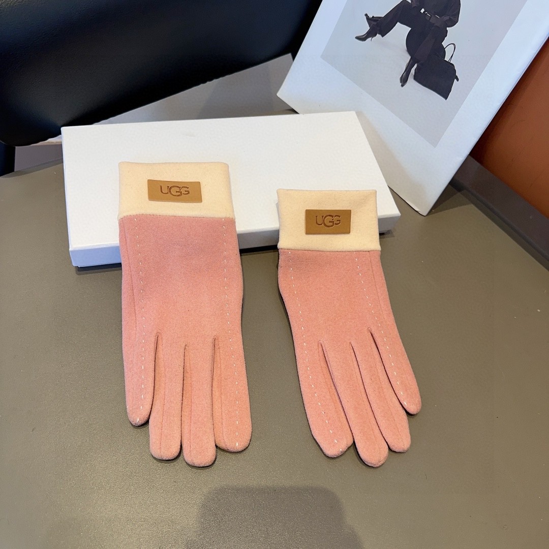 💰175 UGG FRESH WOOL GLOVES, FASHION GLOVES, WINTER AND WINTER WARM INSIDE, CLASSIC PLASTERS, SUPER COZY, SOFT! AVERAGE - 图片 4