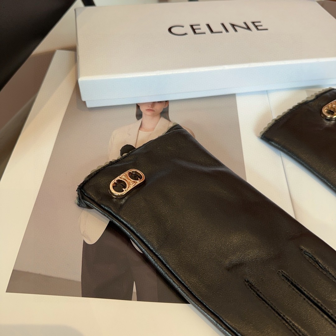 💰275 CÉLINE’S GLOVES, FASHION GLOVES, WARM AND WARM IN THE AUTUMN AND WINTER - 图片 8
