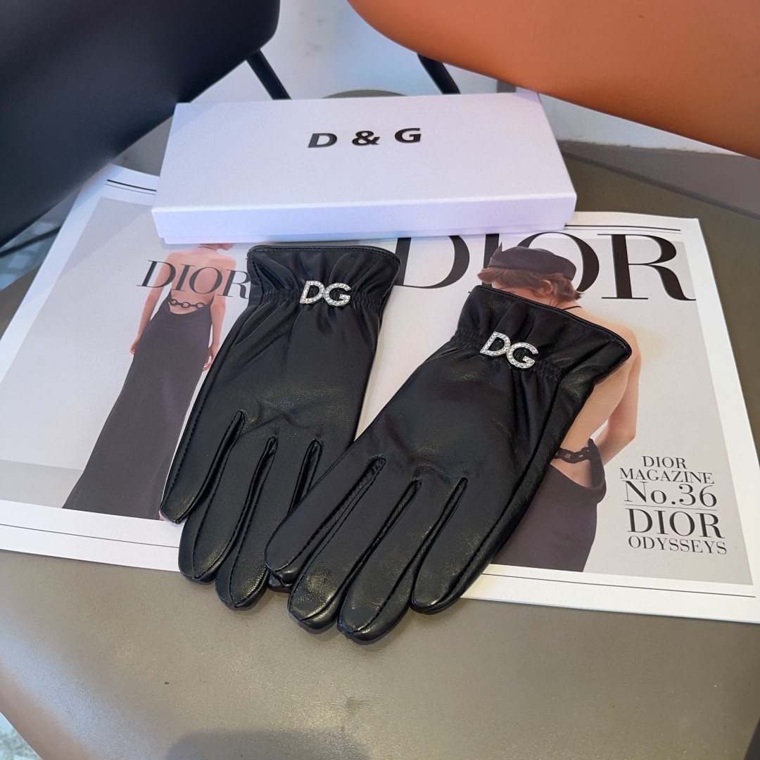 💰275 Dg lambskin gloves, fashion gloves, warm and warm in the autumn and winter. ML - 图片 4