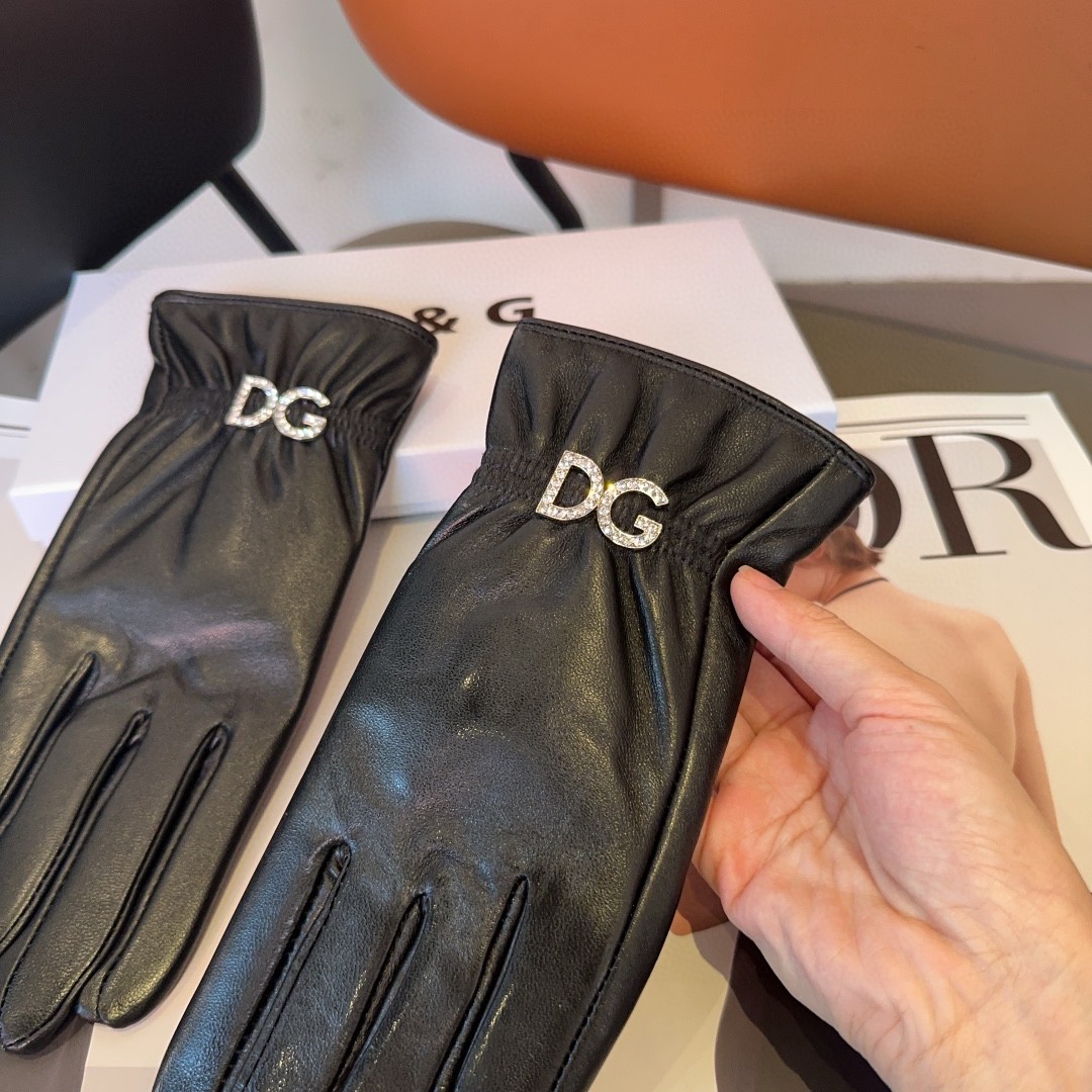 💰275 Dg lambskin gloves, fashion gloves, warm and warm in the autumn and winter. ML - 图片 7
