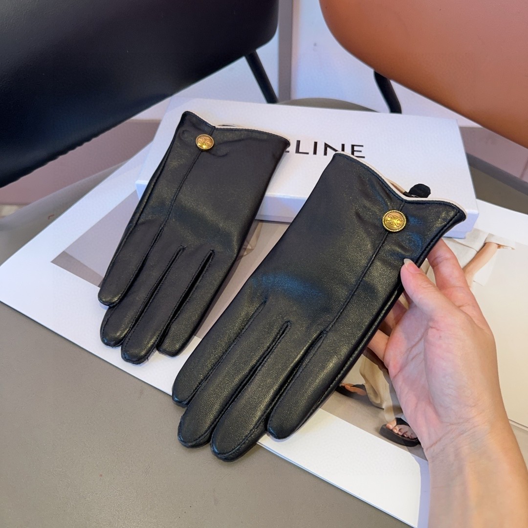 Céline Lambskin Gloves: Fashionable, Warm, Cozy, and Classic for Fall/Winter. - 图片 4