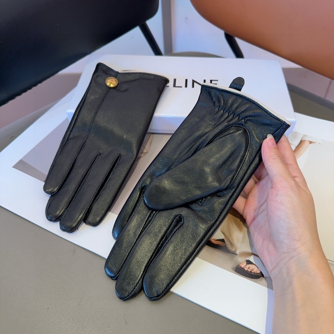 Céline Lambskin Gloves: Fashionable, Warm, Cozy, and Classic for Fall/Winter. - 图片 6