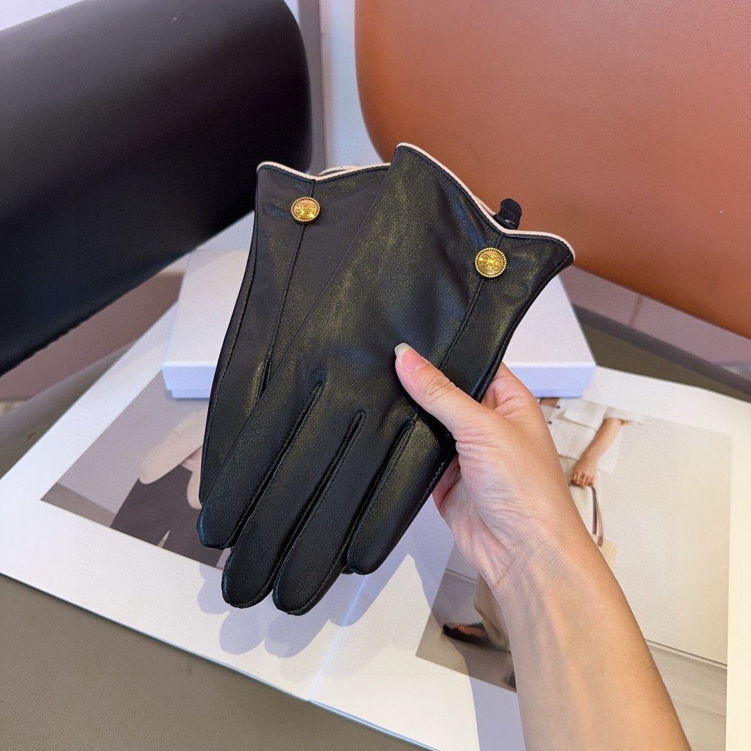 Céline Lambskin Gloves: Fashionable, Warm, Cozy, and Classic for Fall/Winter. - 图片 8