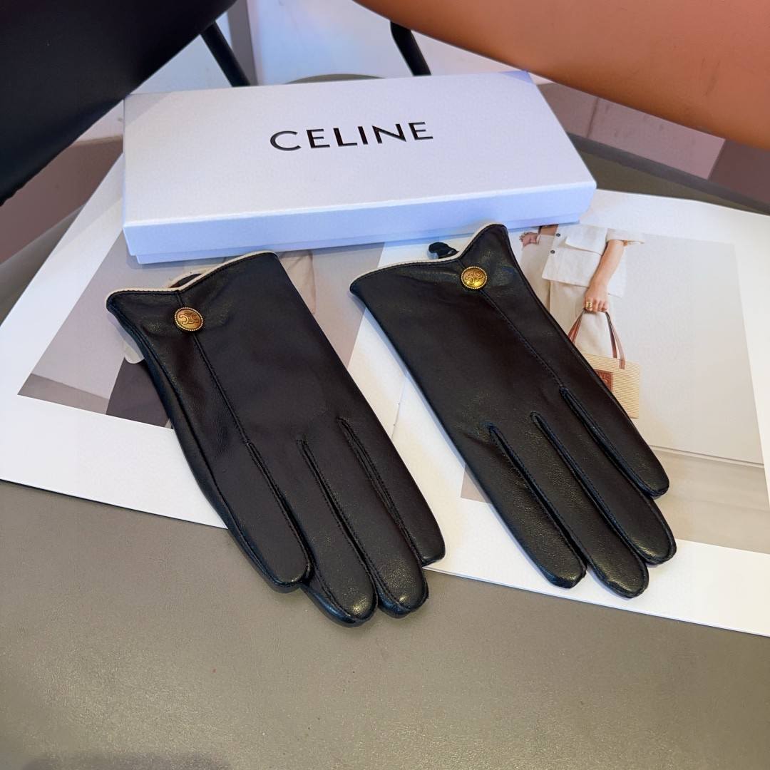 Céline Lambskin Gloves: Fashionable, Warm, Cozy, and Classic for Fall/Winter. - 图片 9