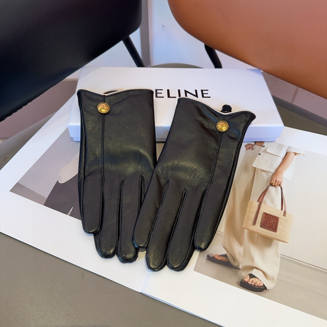 Céline Lambskin Gloves: Fashionable, Warm, Cozy, and Classic for Fall/Winter. - 图片 7