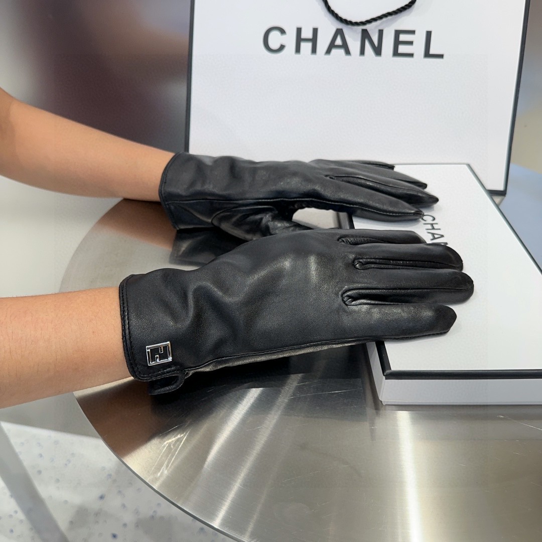 💰275 FANDY’S FRESH LAMB-SKIN GLOVES, FASHION GLOVES, WARMER INSIDE OF AUTUMN AND WINTER. ML - 图片 1